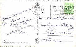 CPA Namur Arrival at the Stage of the Marvellous Road