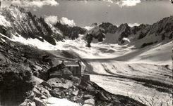 CPA Chamonix Refuge of the Lid Needles the Triplet Ravauel Mummery and the Collar of Telefre