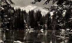 CPSM Plate Of ESA the Green Lake the Mirror of Mont Blanc