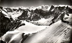 CPA Chamonix At the top of the most cable car