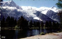CPA Chamonix Mont Blanc the Lake Of Gaillands the needle Of the South Dome of tasting