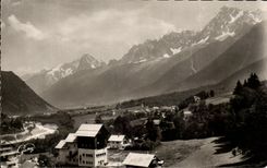 CPA Environs De Chamonix Depart Of Teleferique De Bellevue Switches Green Needle of the South
