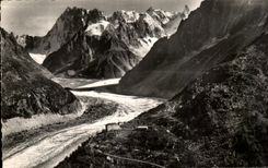 CPA Massif Of Mont Blanc Montenvers Mer De Freezes And Large Jorasses
