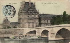 CPA Paris Pavillon de Flore the Barge