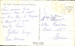 CPA Caen Entree Du Chateau