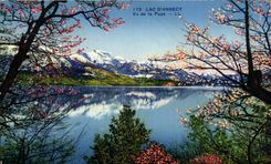 CPA Lake Annecy Seen Of Puya