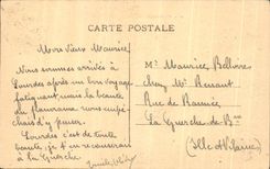 CPA the Pyrenees Lourdes Statue of Michel Saint and Alleys