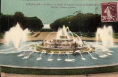 CPA Versailles Le parc Le Bassin de Latone un jour de Grandes 
