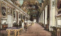 CPA Paris MUSE of Louvre the Scale of Apollo