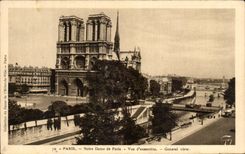 Cuadro total del Notre Dame de Paris de CPA Paris