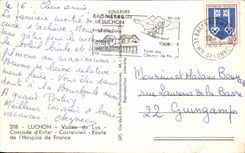 CPA Luchon Vallee of the Lily Cascades of Hell Castelvieil Route of I' Hospice of France