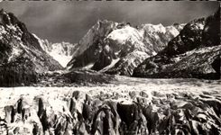CPA Chamonix Mont Blanc Seracs Jorasses and I' Aiguille of Tacul