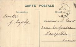 CPA Nimes Together of the gardens of the Fountain