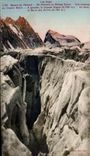 CPA Les Alpes Massif du Pelvoux En montant au Refuge Caron Une Crevasse du Glacier Blanc