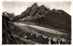 CPA Chamonix Sea of Ice Needles of the Giant and Chamonix the Bad Step