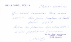 MODERN CARD Departure for the race Chateaulin Boats