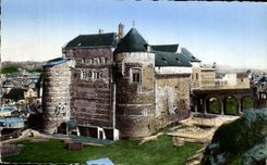 Castillo viejo de CPA Dieppe visto del acantilado