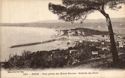 Niza de CPA vista de la entrada del montaje del boro del puerto