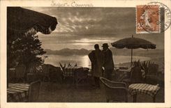 CPA Super Cannes Sunset seen of the terrace of the observatory