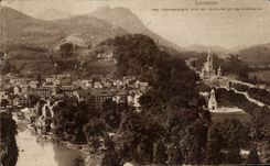 CPA Lourdes Seen Panoranique On the Martyrdom and the basilica