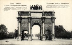 CPA Paris Arc de Triomphe of the Louvre Carousel
