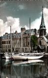 CPA Honfleur Eglise St Etienne Bateaux