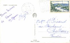 CPA Paris Arc of the Louvre Carousel