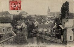 CPA Chartres View Taken of Courtille