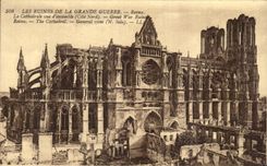 CPA Ruins Of the Great War the Overall picture Cathedral Militaria