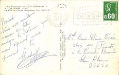 CPA Collioure the city and the church