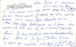 CPA Souvenir of Lourdes