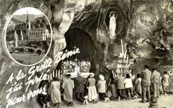 CPA Lourdes Souvenir of Lourdes