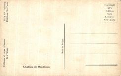 CPA Castle of Montlouis