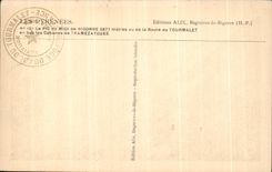 CPA the Pyrenees the Peak of the South of Bigorre measured seen of the Road of Tourmalet in bottom the Huts of Tramezaygues