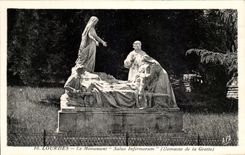 CPA Lourdes the Monument Salus Infirmorum Field of the Cave