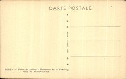 CPA Rouen Law courts Monument of the Victoire Places of the Foch Marshal