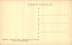 CPA Rouen Law courts Monument of the Victoire Places of the Foch Marshal