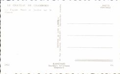 CPA Le Chateau De Chambord La Facade Nord et Jardins sur le Cosson