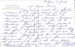 CPA Mans Edges of the Sarthe Gardens and new Yssoir Bridge