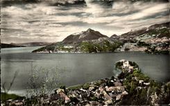 CPA Panorama of the Annecy Lake to low Duingt