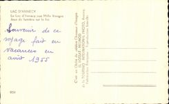 CPA Lake Annecy the Lake to the Thousand Faces Plays of Light on the lake