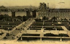 CPA Paris the Garden of Tileries and the House of Marsan (chart toilee)