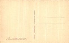 CPA Lourdes Blessing Of Saint the Sacrament in front of the rosary