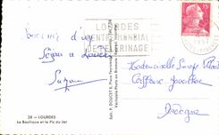 CPA Lourdes the Basilica and the Peak of Jer