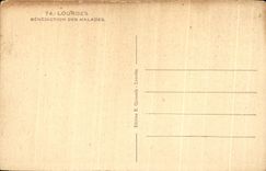 CPA Lourdes the Blessing of the Patients