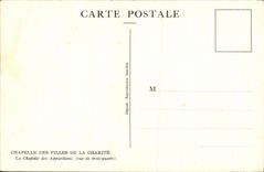 CPA Vault Of the Girls Of the Charity La Chapelle of the Appearances