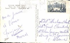 CPA Vichy Reine des Villes d'Eaux Source Chomel Temperature