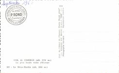 CPA Collar of I' Iseran the highest road of Europe Mean Martin