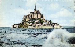 CPA the Mount St Michel has high tide