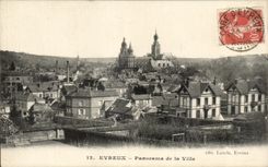 CPA Evreux Panorama of the city